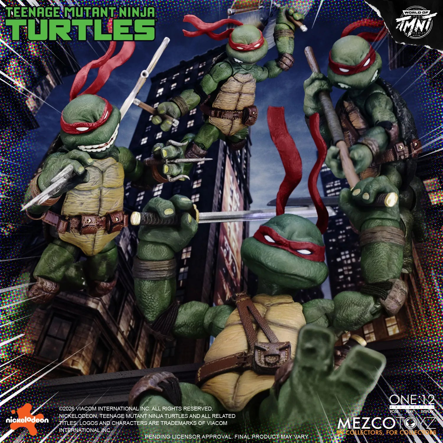 ONE 12 COLLECTIVE TEENAGE MUTANT NINJA TURTLES FIGURES BOX SET