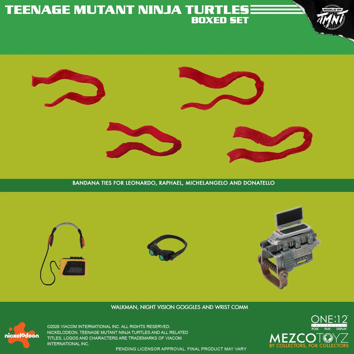 ONE 12 COLLECTIVE TEENAGE MUTANT NINJA TURTLES FIGURES BOX SET
