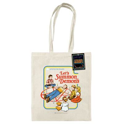 STEVEN RHODES LET'S SUMMON DEMONS TOTE BAG