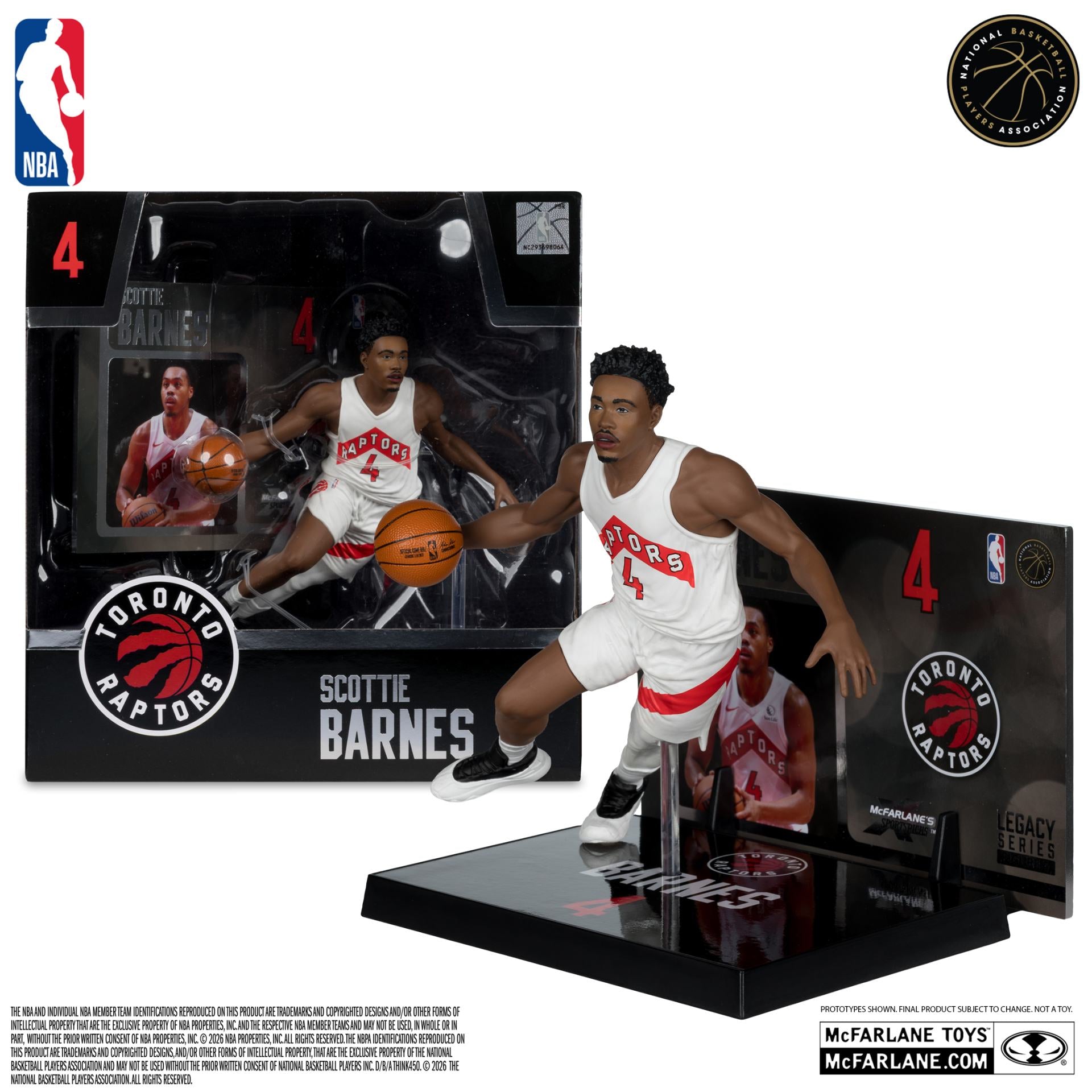 NBA SPORTSPICKS SCOTTIE BARNES (TORONTO RAPTORS) POSED FIGURE