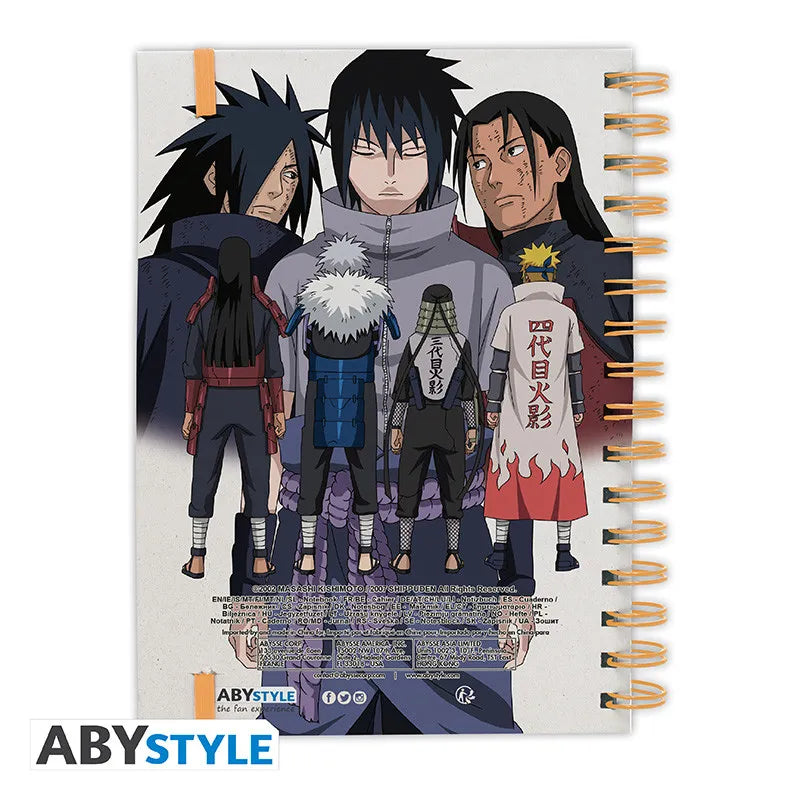 NARUTO SHIPPUDEN TEAM & HOKAGE SPIRAL NOTEBOOK