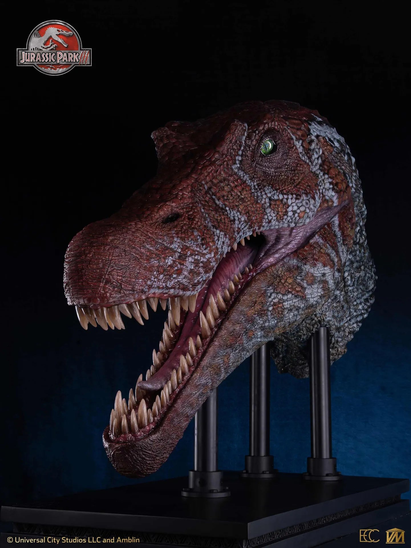 JURASSIC PARK 3 SPINOSAURUS HALF-SCALE HEAD PROP REPRODUCTION