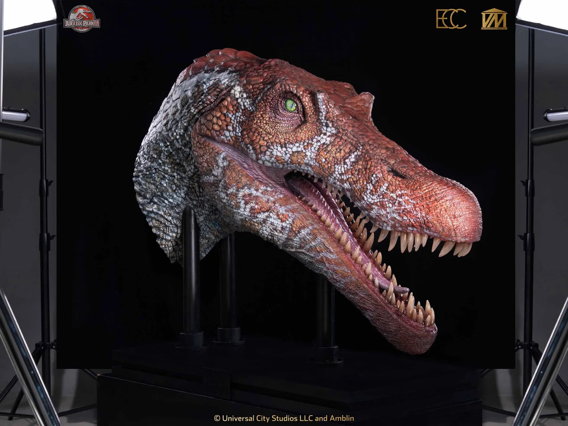 JURASSIC PARK 3 SPINOSAURUS HALF-SCALE HEAD PROP REPRODUCTION