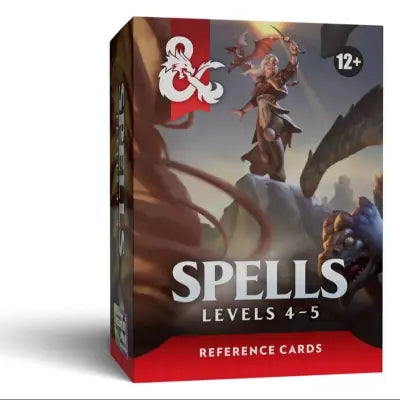 DUNGEONS & DRAGONS REFERENCE CARDS SPELLS (LEVELS 4-5) ENG