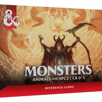 DUNGEONS & DRAGONS REFERENCE CARDS MONSTERS (ANIMALS AND NPCS) ENG