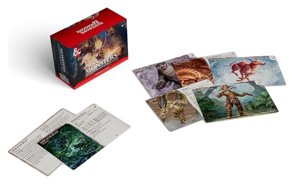 DUNGEONS & DRAGONS REFERENCE CARDS MONSTERS (MYSTICAL AND MENACING) ENG