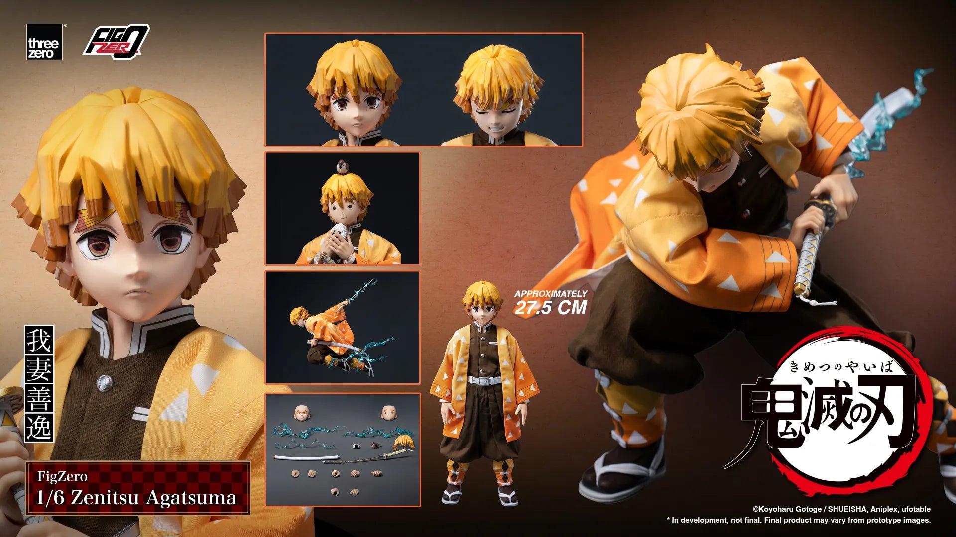 DEMON SLAYER ZENITSU AGATSUMA 1/6 FIGURE
