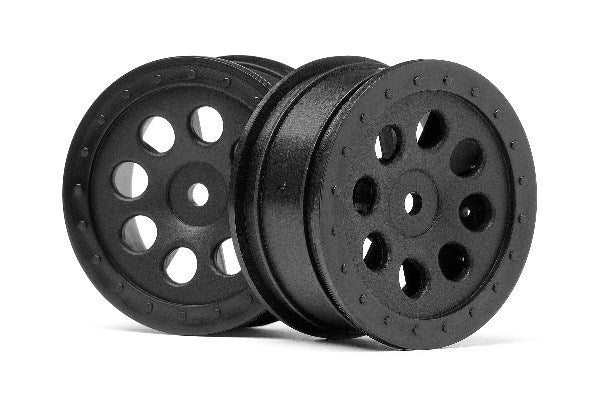 St-8 Wheel Black (0Mm Offset/2Pcs)