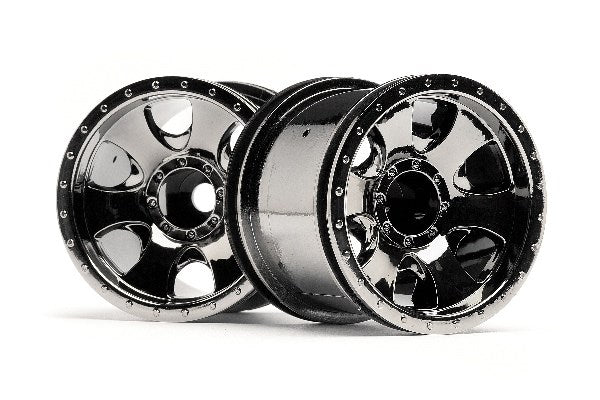 Warlock Wheel Black Chrome (2.2In/2Pcs)