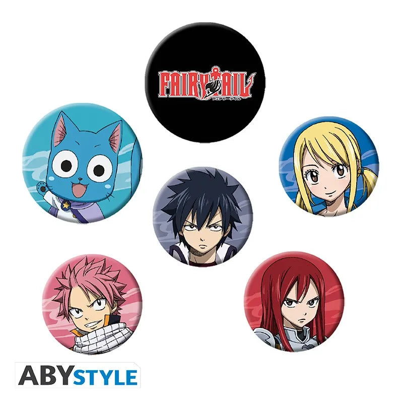 FAIRY TAIL CHARACTERS BADGE PACK