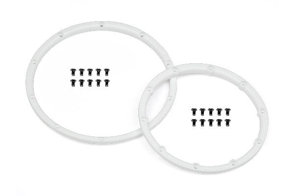 Wheel Bead Lock Rings (White/For 2 Wheels)