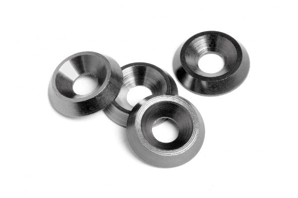 Cone Washer 3X9X2Mm (Gunmetal/4Pcs)