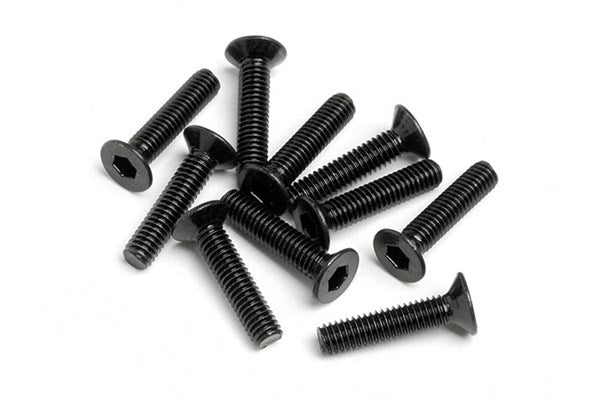 Flat Head Screw M2.5X12Mm (Hexsocket/10Pcs)