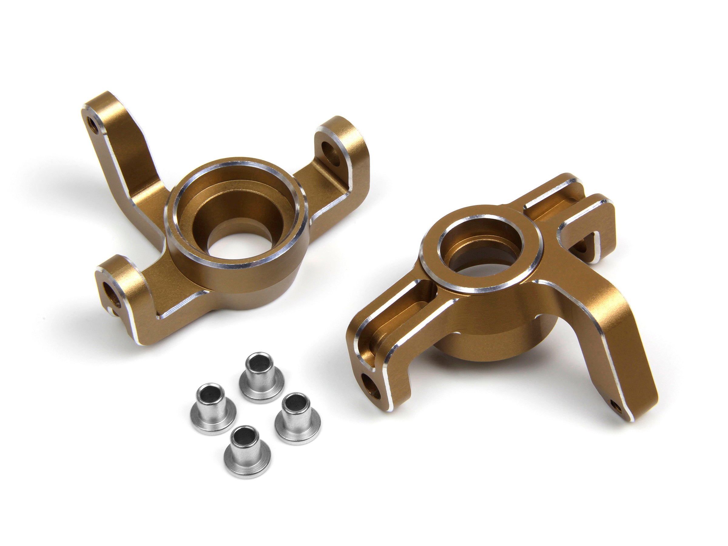 Aluminium Steering Spindle Set (Gold/Left/Right)