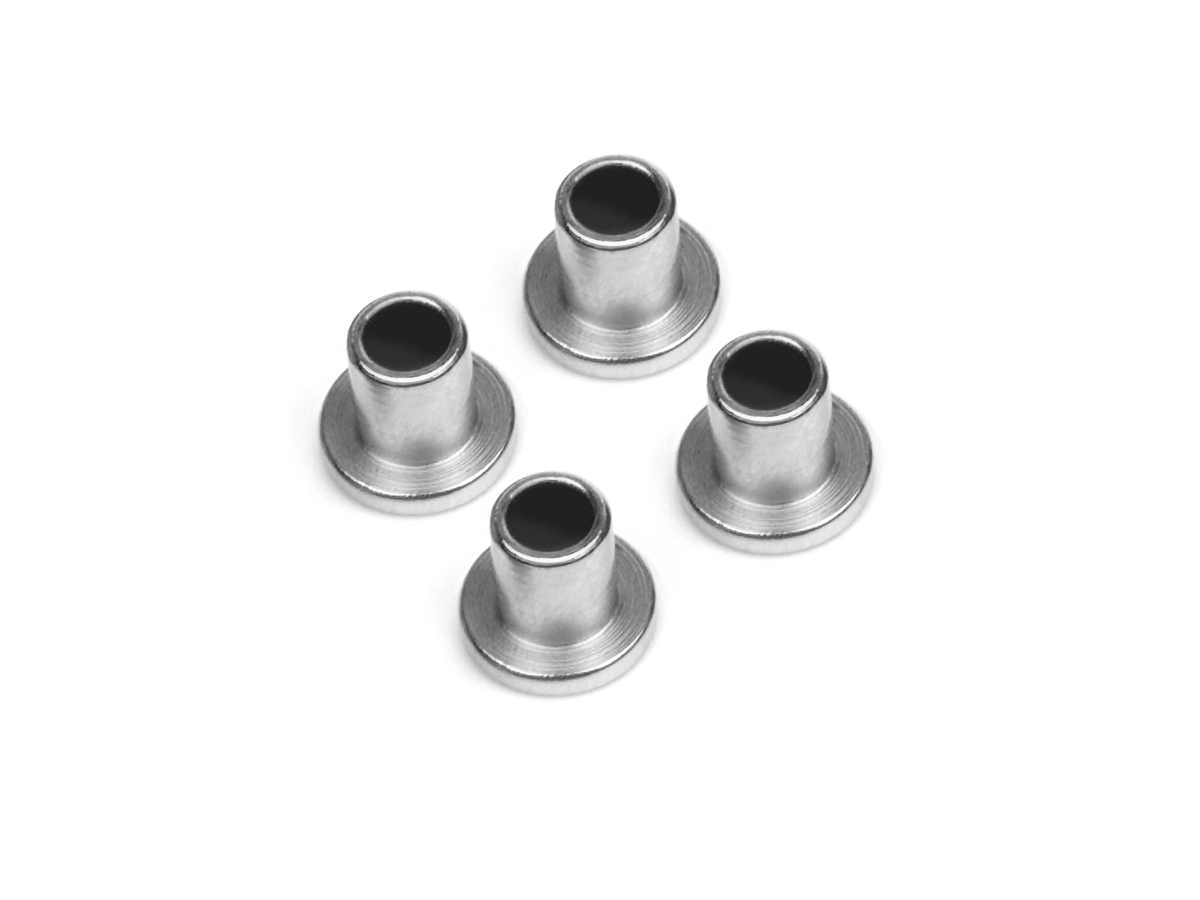 Top Hat Bushing (Silver/4pcs)