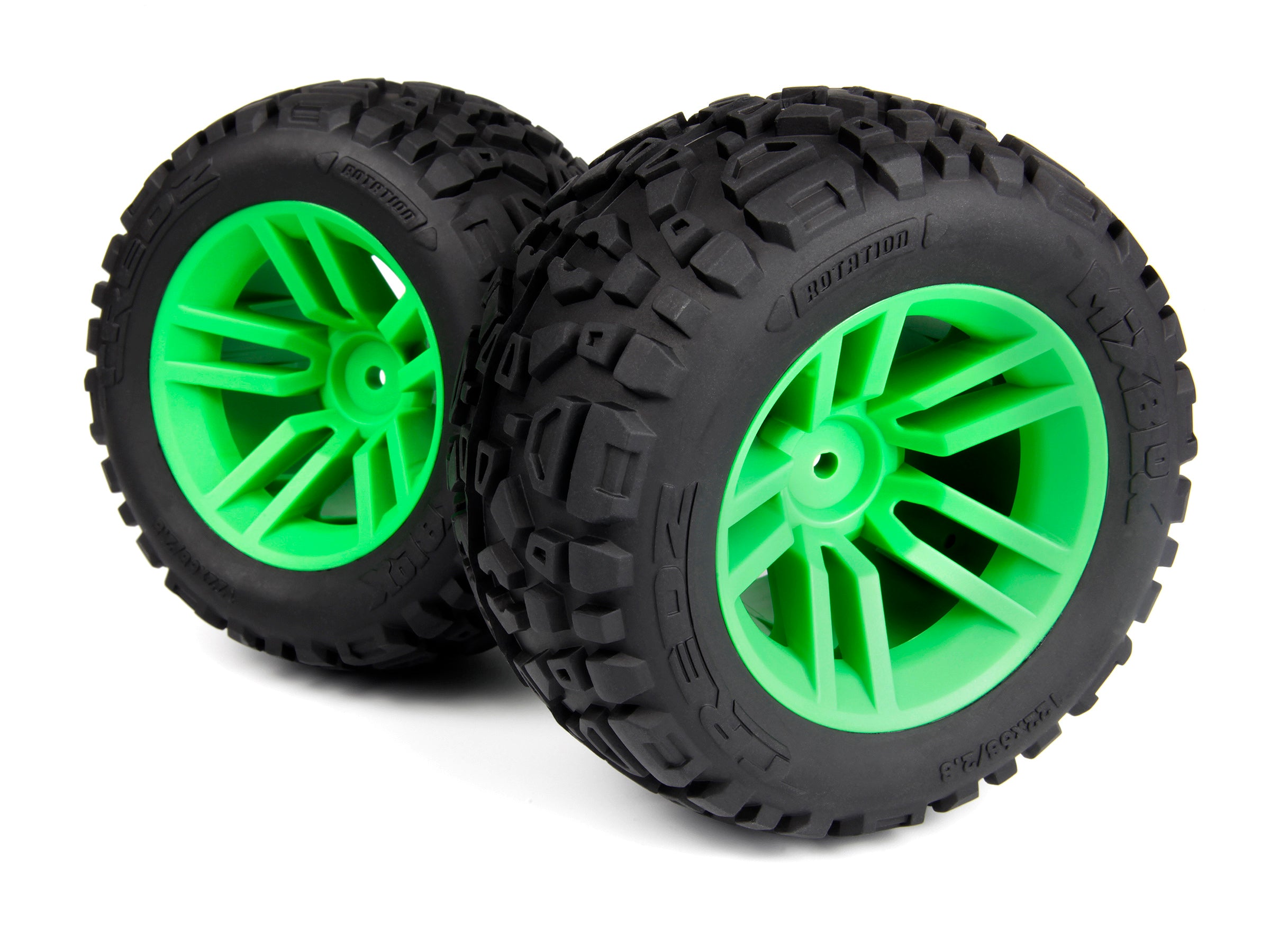 Mounted MixBlok Tire on XT Wheel (Green/2pcs)