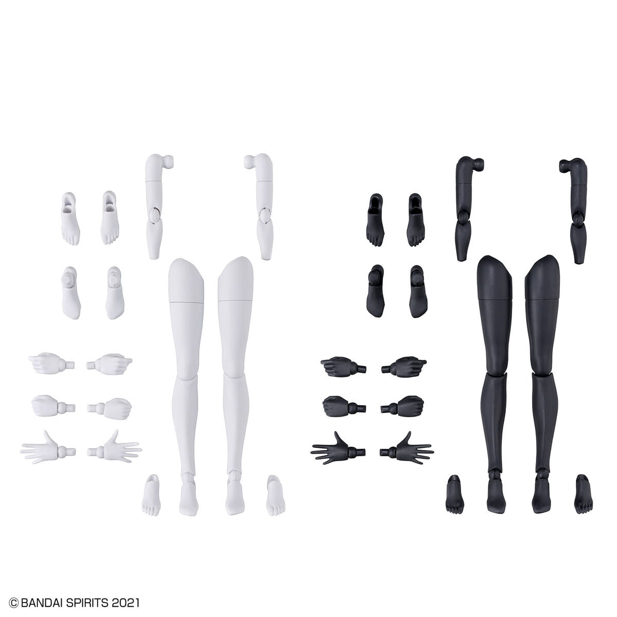 30MS Optional Body Parts Arm Parts & Leg Parts [White/Black]