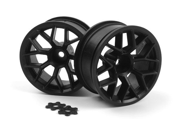 RTR WHEEL 26MM BLACK (9MM OFFSET/2PCS)