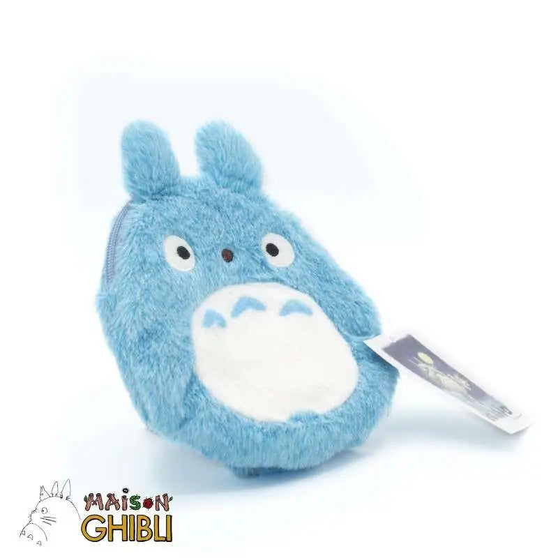 TOTORO SMILING BLUE PURSE PLUSH