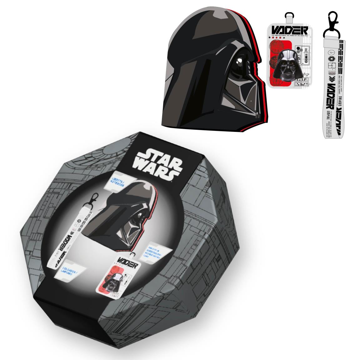 STAR WARS - Stationery Set - A5 Notebook + Badge