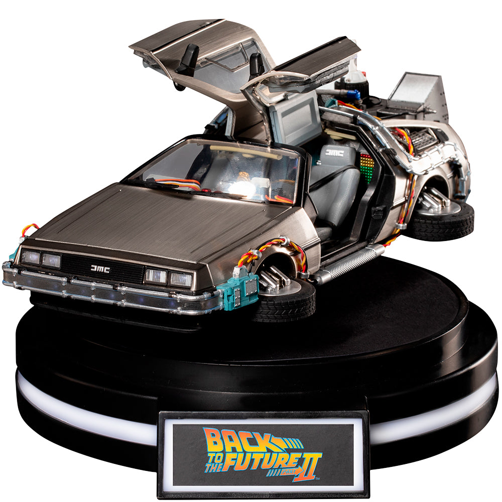 Back to the Future II Delorean Egg Attack Floating Figure