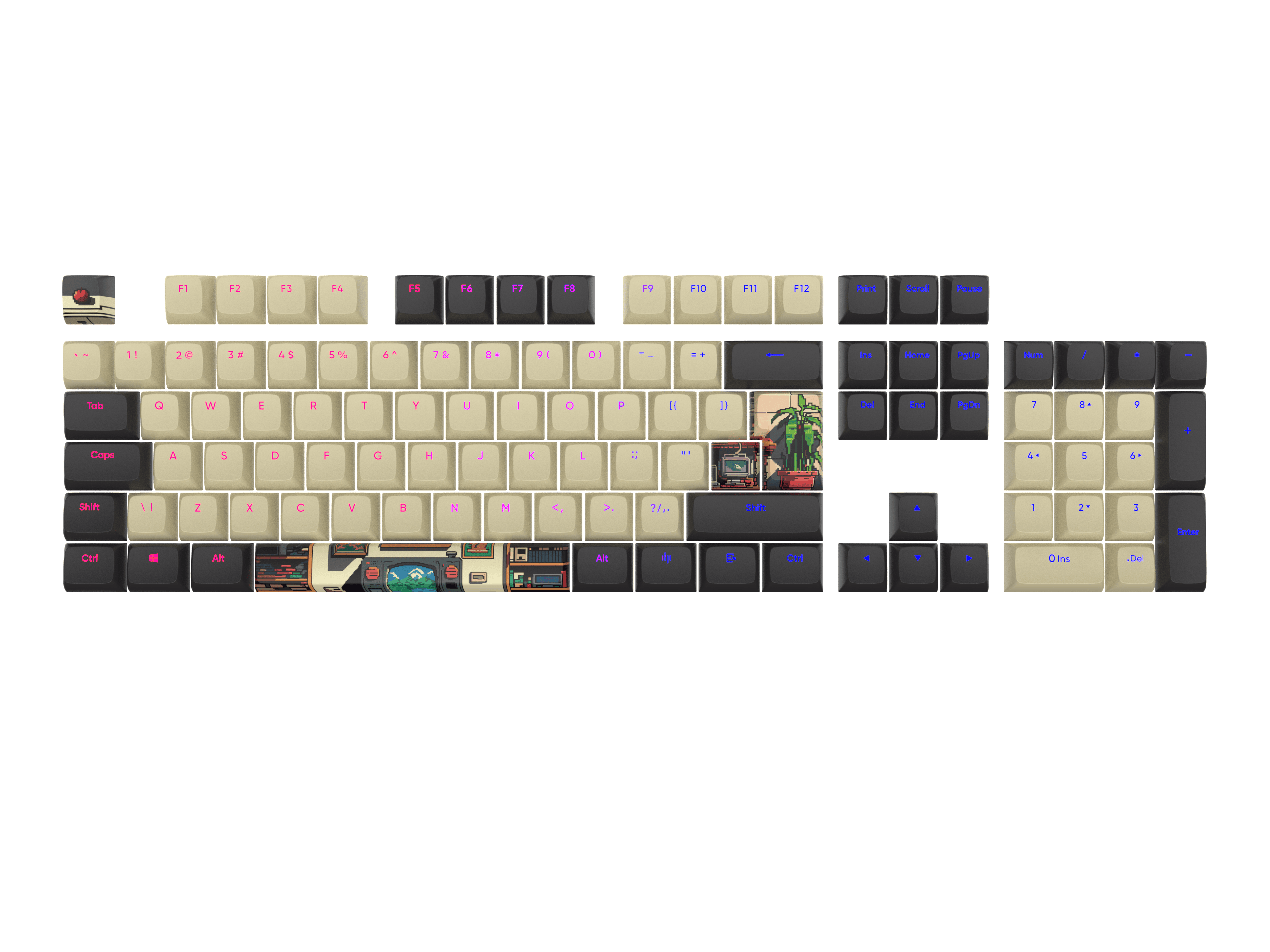 Dark Project - Arcade Keycaps [ANSI & ISO]