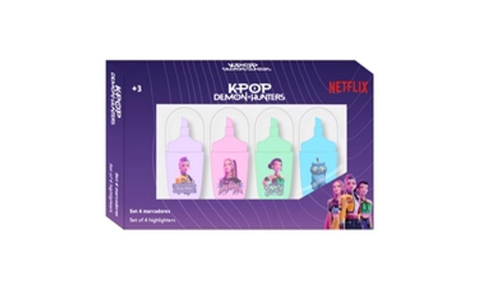 K-POP DEMON HUNTERS - Highlighters 4 Set
