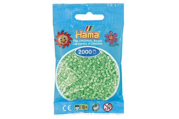 Hama mini perler 2000stk pastel grøn