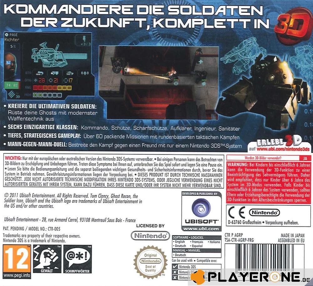 Tom Clancy Ghost Recon 3D (Game MULTI / Packaging GERMAN)