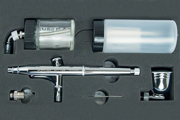 Airbrush DH-125, 0,5mm Gravity-feed 7, 22 & 80cc