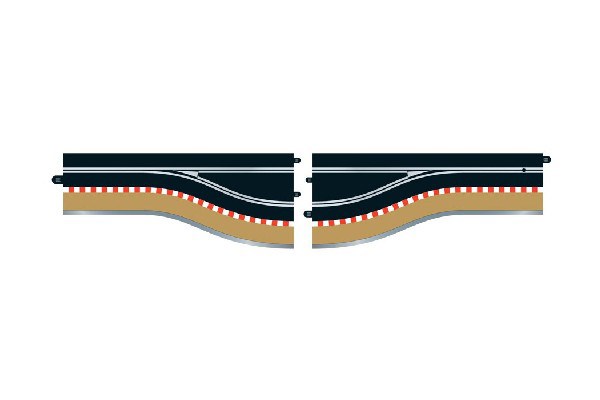 Pit Lane Track (left hand) - Includes sensor 2pcs