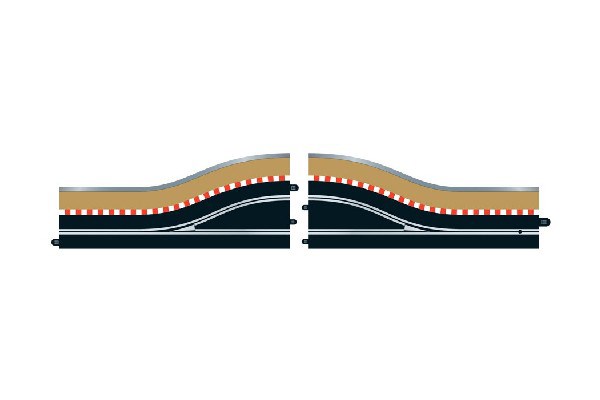 Pit Lane Track (right hand) - Includes sensor 2pcs