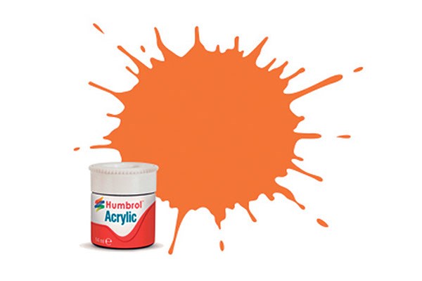 Acrylic maling orange 14ml - Klar replacement