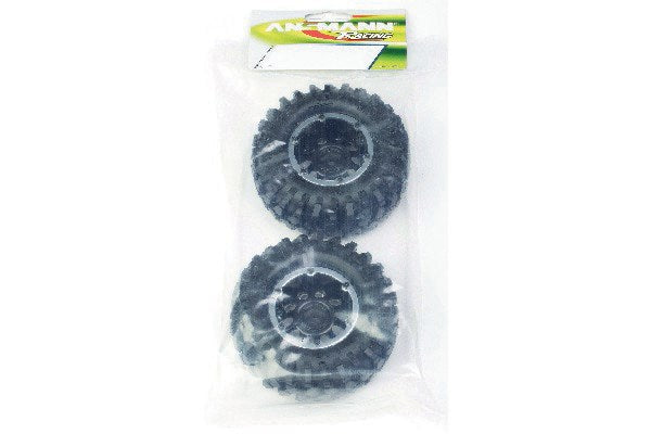 Tire set Crawler 96mm black bead lock