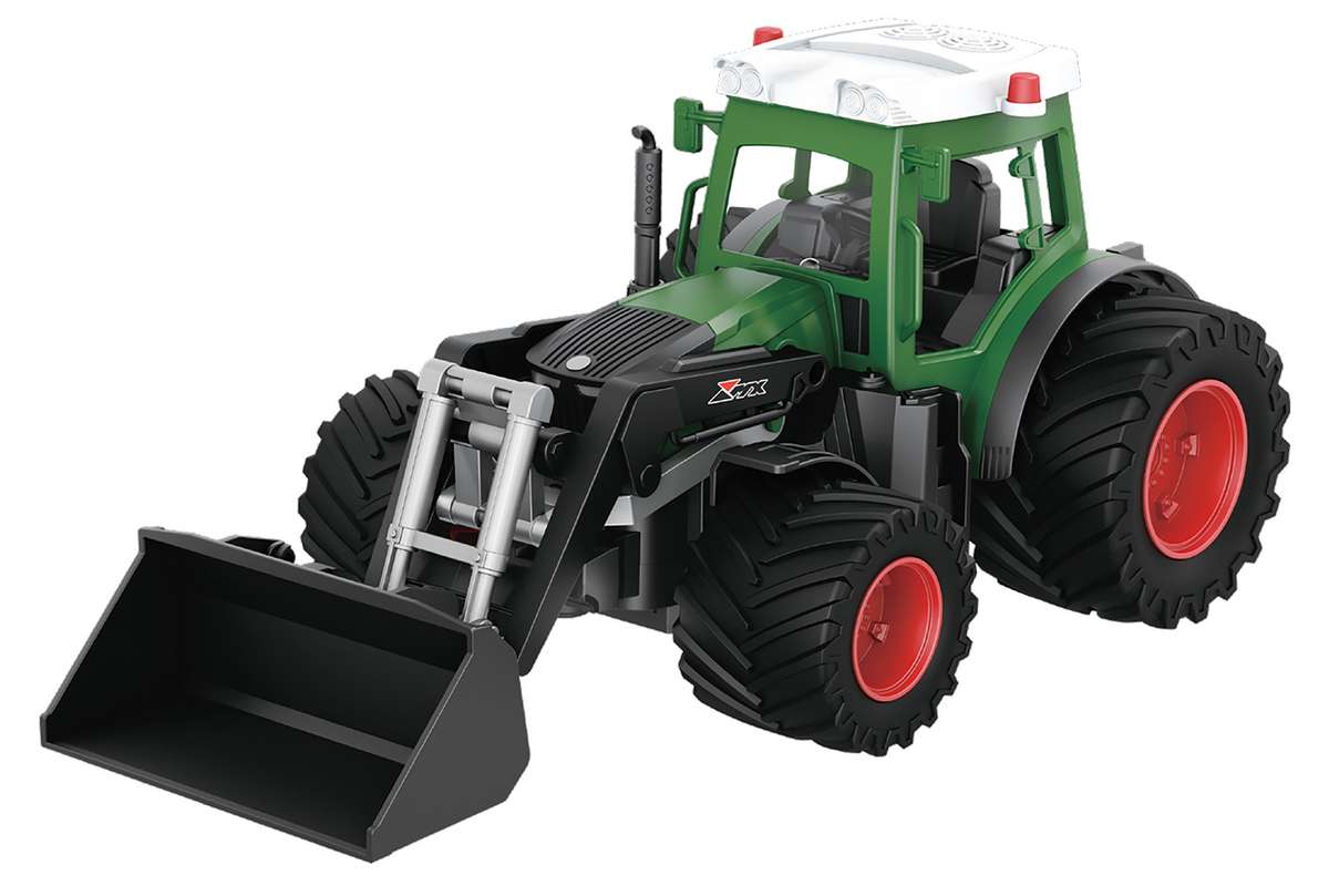 Tractor R/C w/schovel 2,4GHz, 3,7V Li-Ion, green