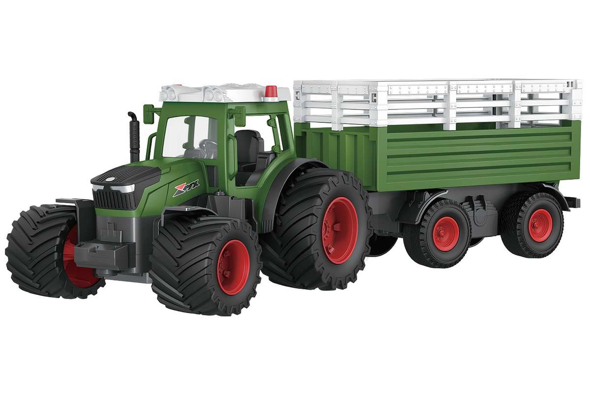 Tractor R/C w/hanger 2,4GHz, 3,7V Li-Ion, green