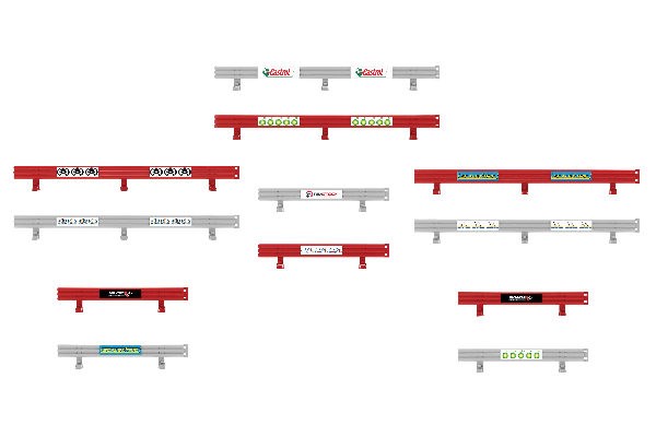 Scalextric Crash Barriers With Stickers