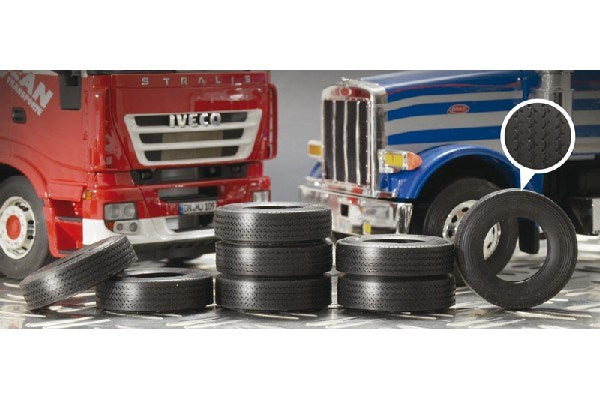 1:24 TRUCK RUBBER TYRES (8x)