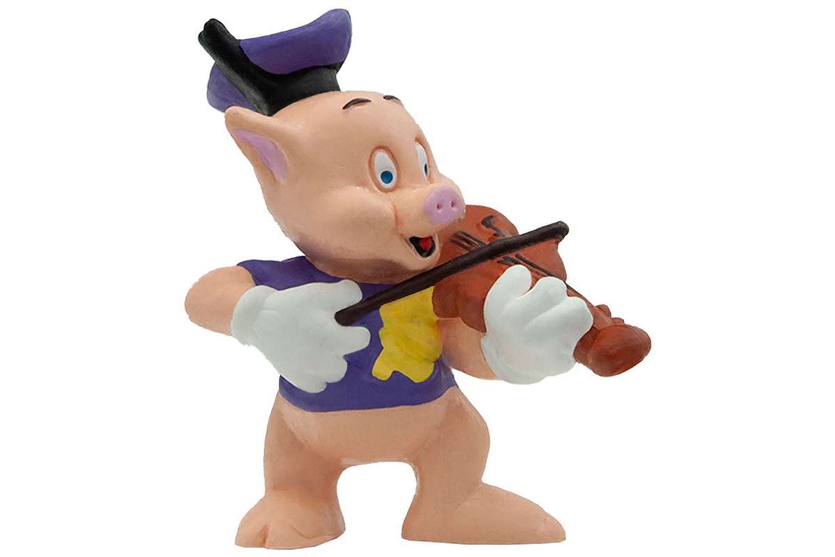 Walt Disney gris violinist (3 små grise) 6,2cm
