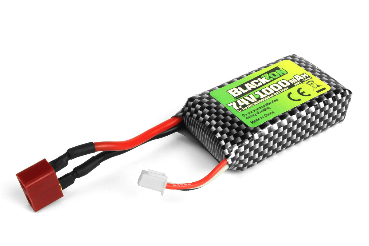 Battery Pack (LiPo 7.4V, 1000mAh), w/T-Plug