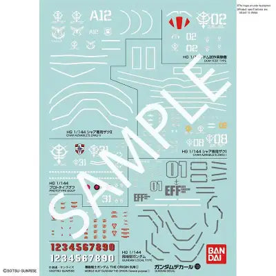 GUNDAM DECAL 105 GUNDAM THE ORIGIN 1