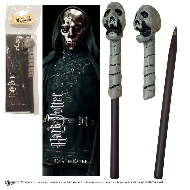 HP DEATH EATER WAND PEN AND BOOKMARK