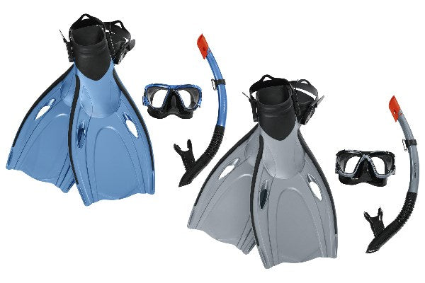 Hydro-Pro BlackSea Snorkel & Fin Set L/XL