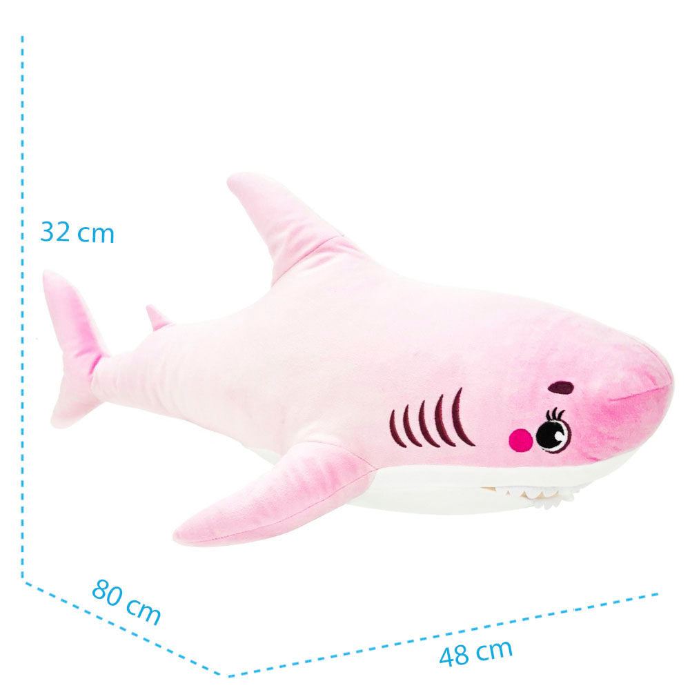 Plush toy WP MERCHANDISE Shark pink, 80 cm