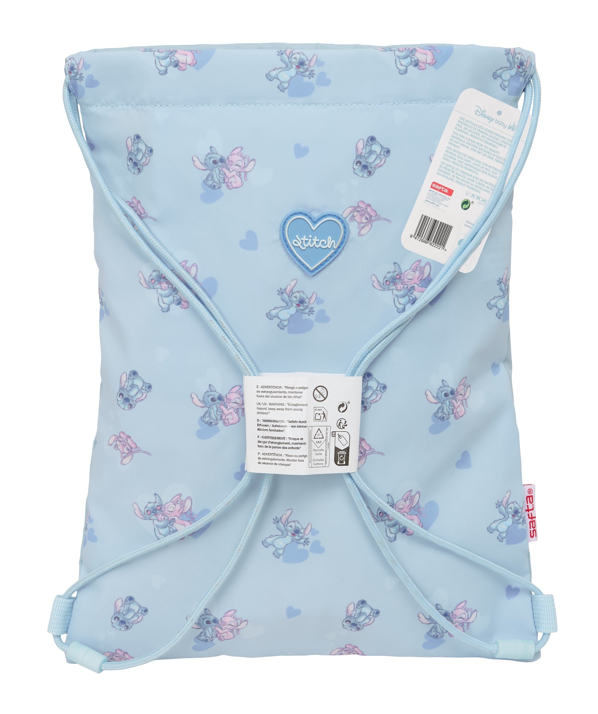 STITCH & ANGEL - Ohana - Gym Bag '34x26x1cm'