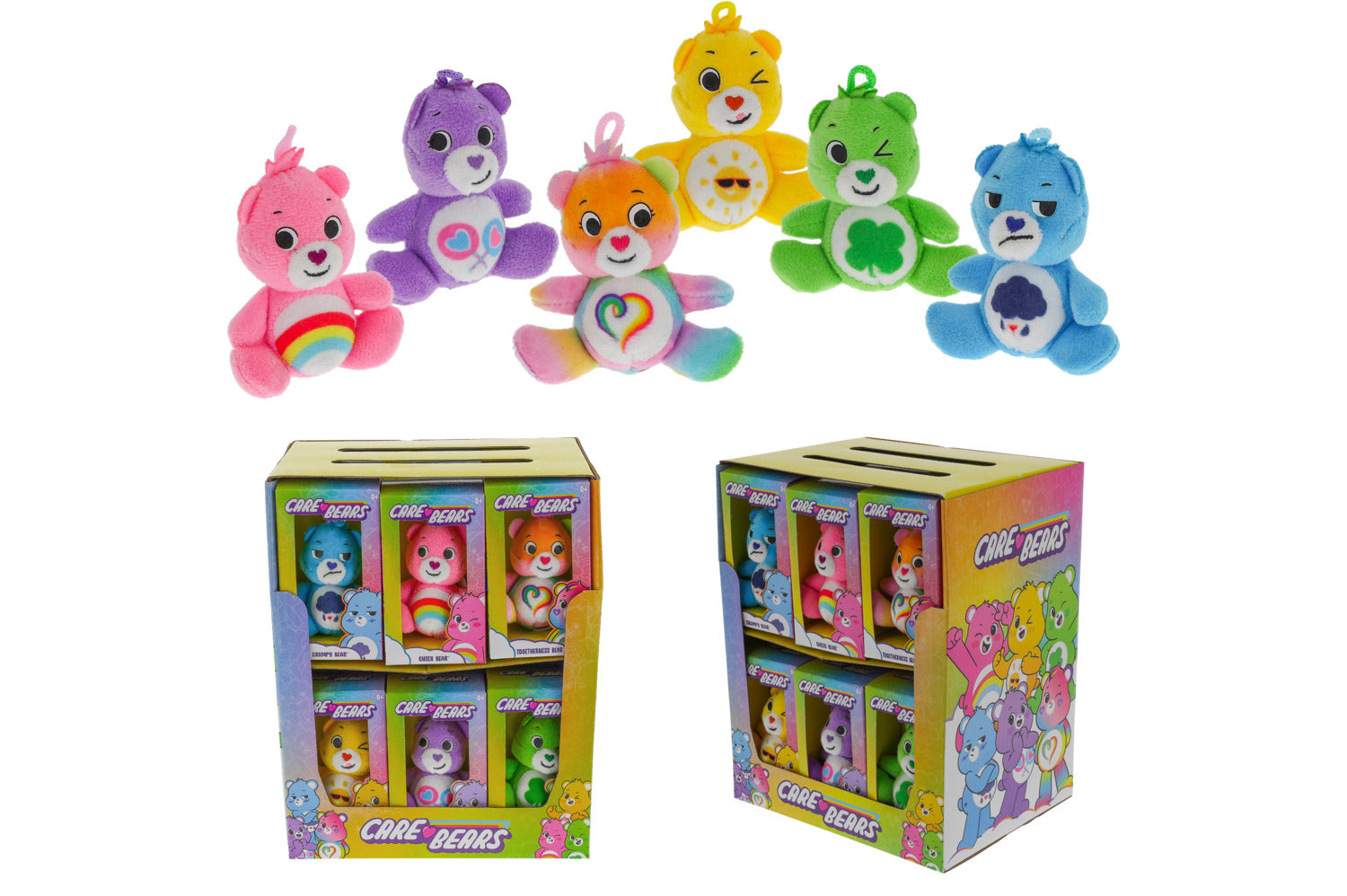 CAREBEAR - Display of 18 Mini BOX Plushs 7cm - 6 Models