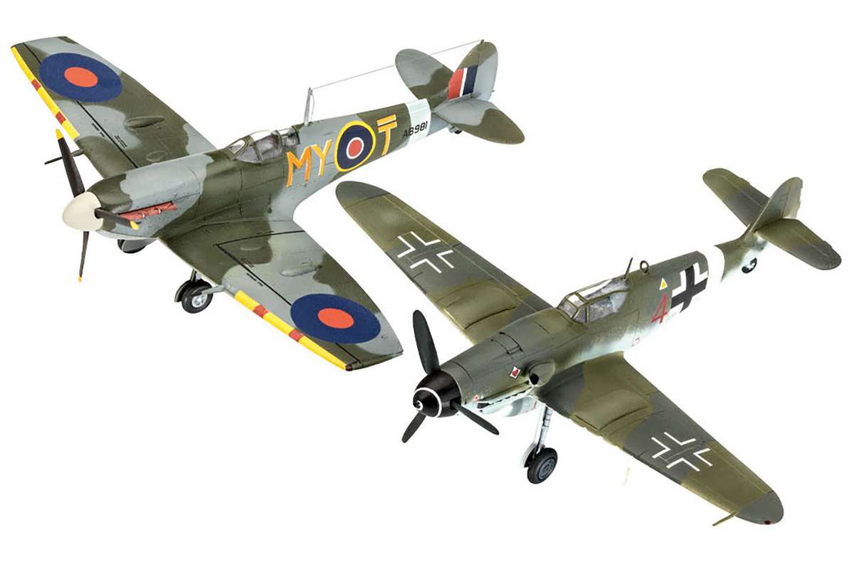 Model Set Combat Set Bf109G-10 & Spitfire Mk 1:72