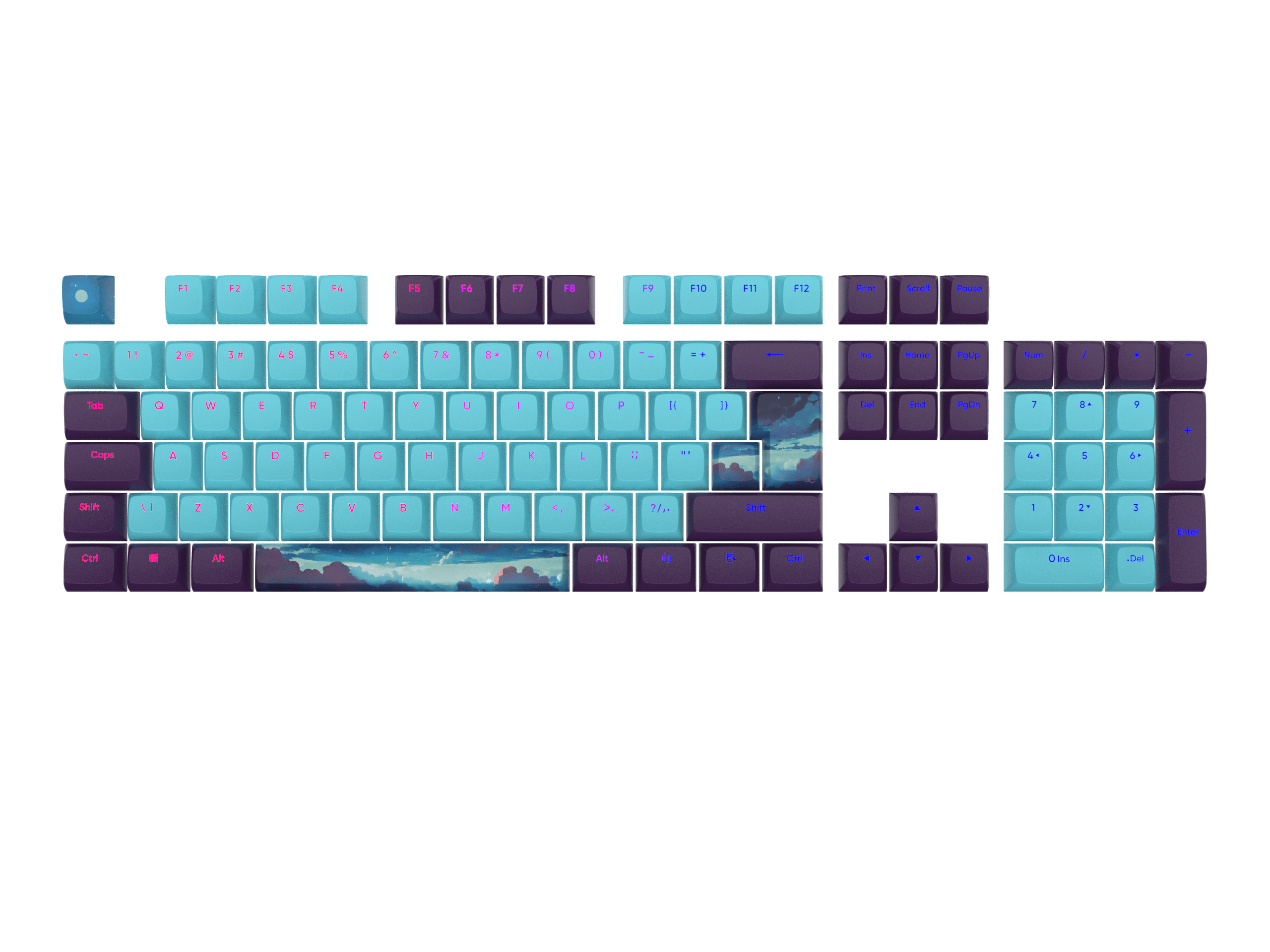 Dark Project - Night Sky Keycaps [ANSI & ISO]
