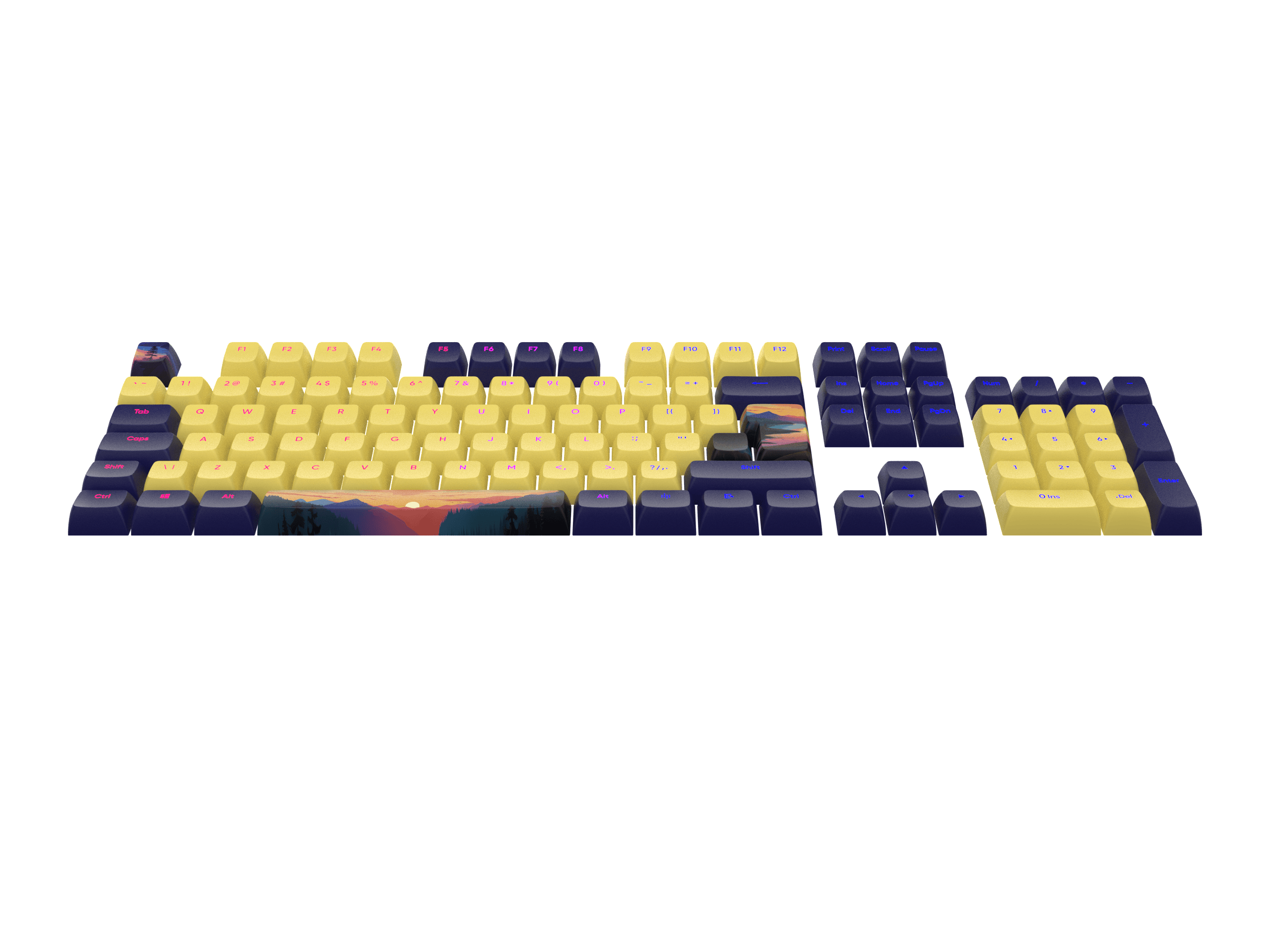Dark Project - Sunset Keycaps [ANSI & ISO]