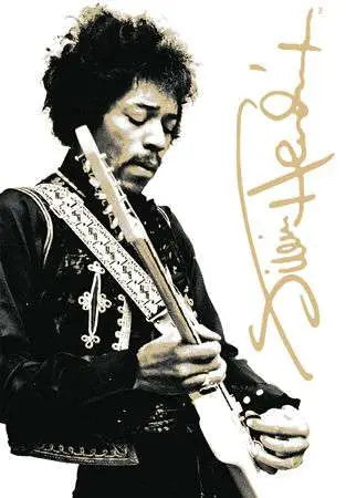 JIMI HENDRIX B&W TIN SIGN